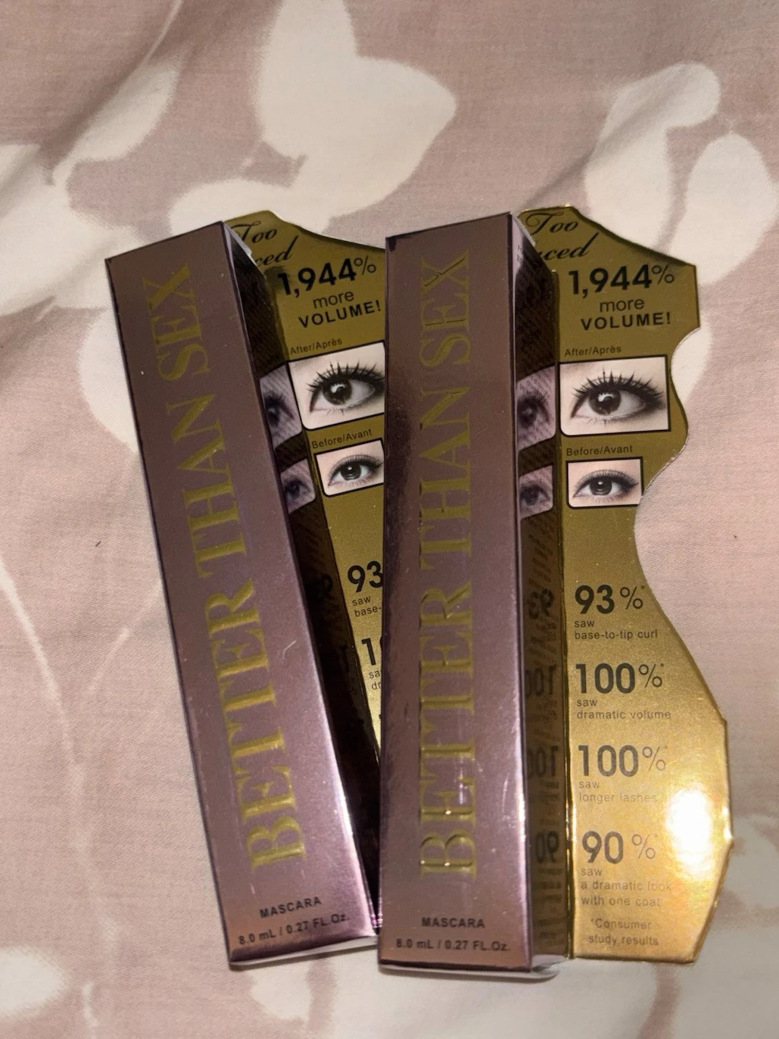 Rosa Too Faced Better Than Sex Mascara 2 Pack