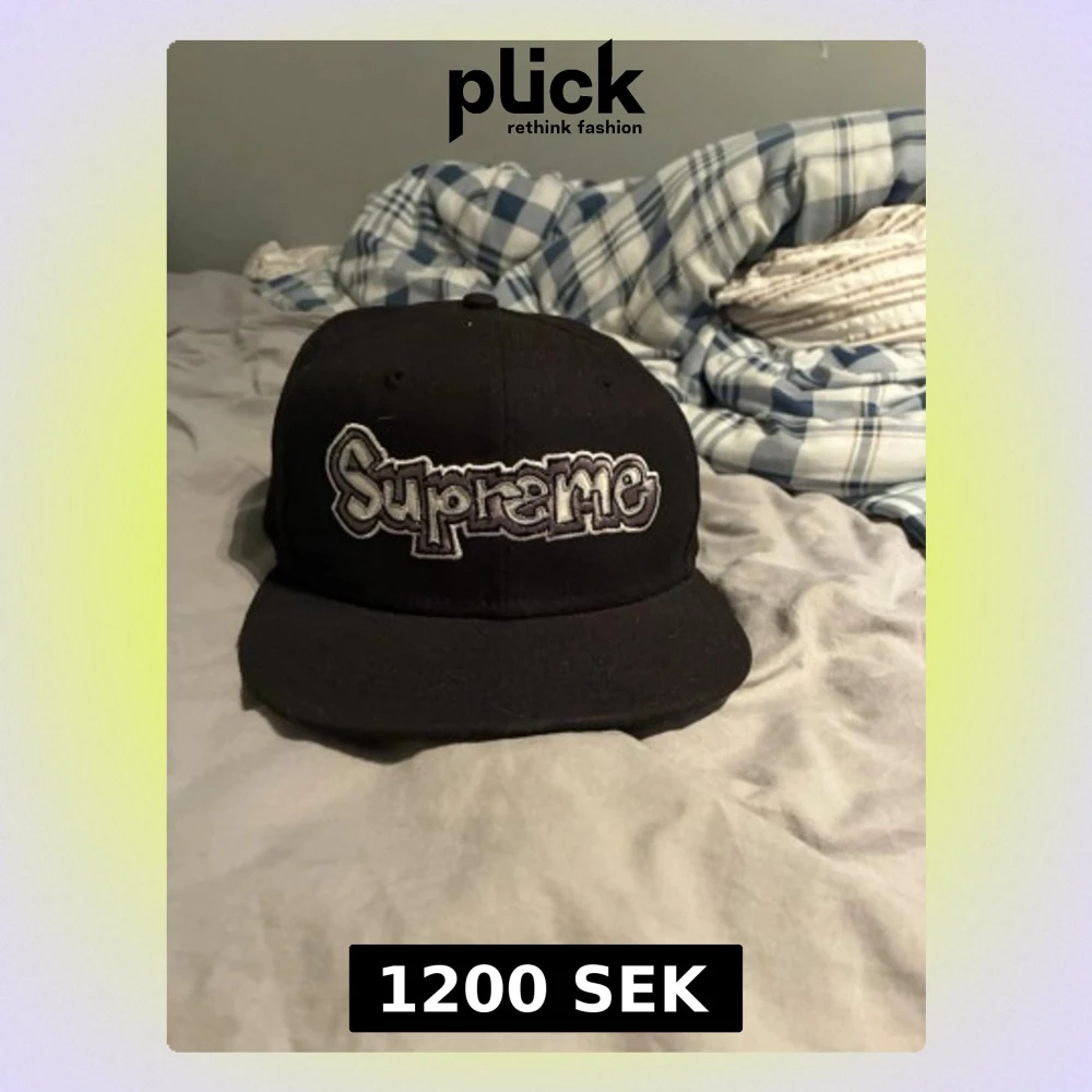 Svart Supreme X New Era | Kepsar