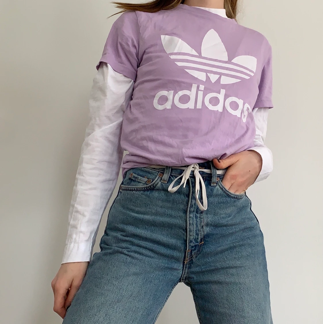Lila adidas t-shirt 