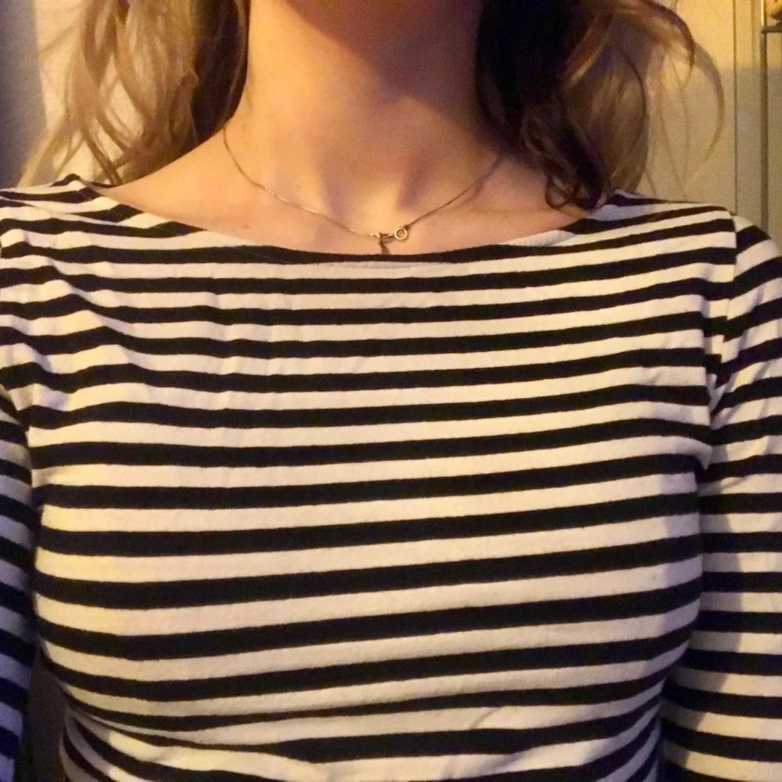 Randig cropptopp  - 90