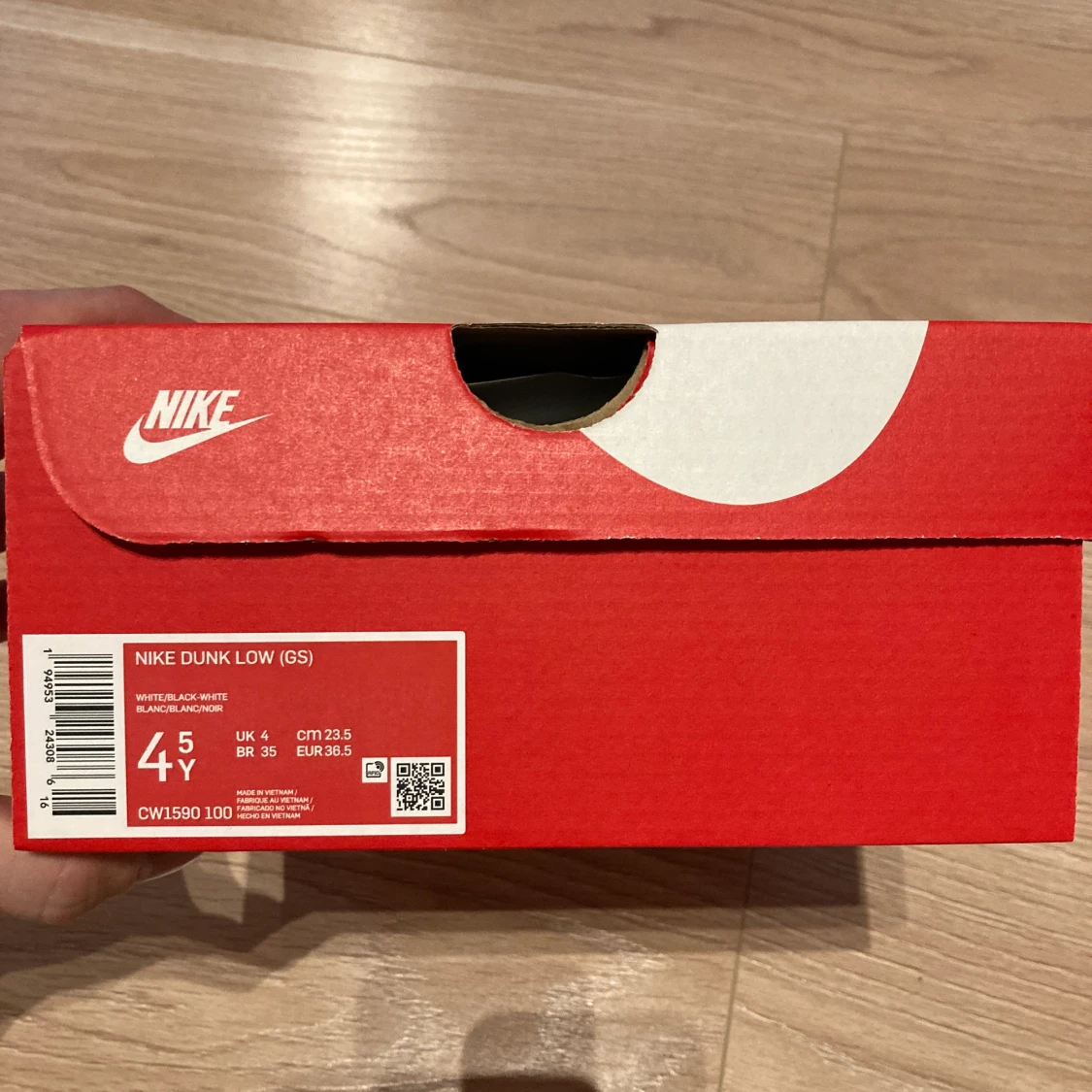 Nike Dunk Low Black white Gs - 91