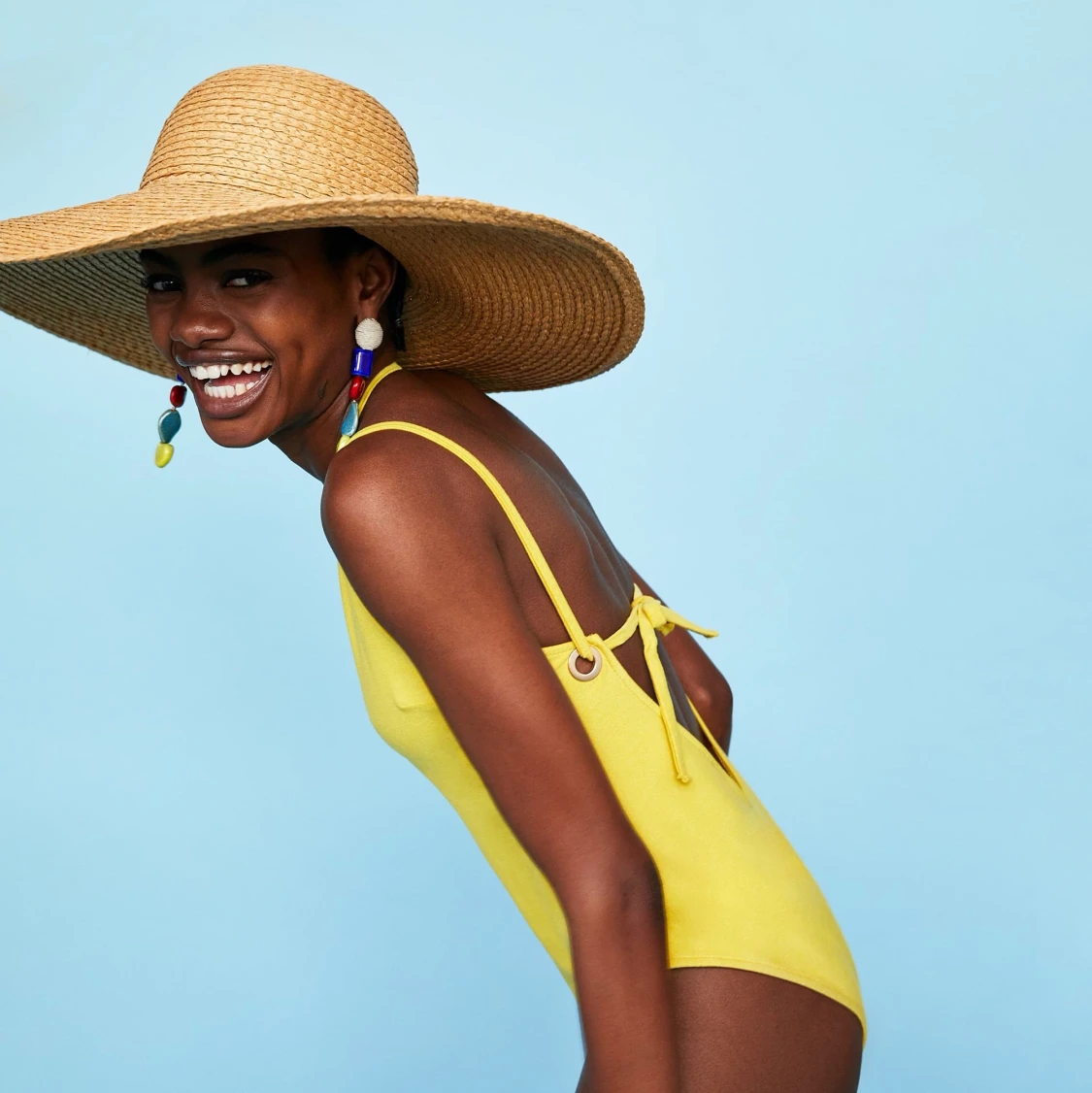 Zara gul baddräkt NY - 90