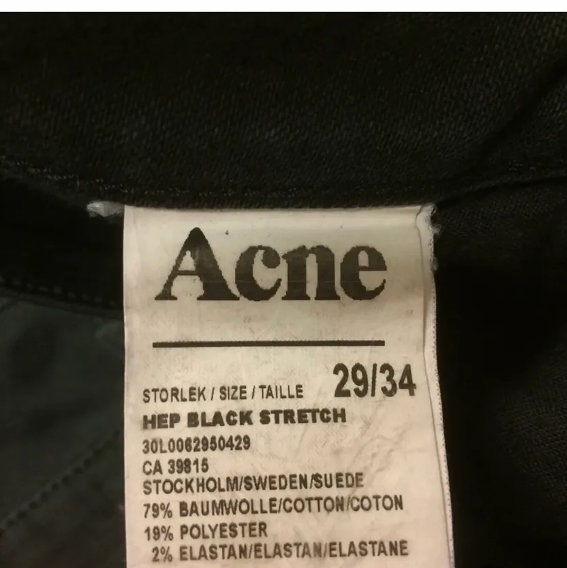 Lågmidjade acne jeans🤠 - 91