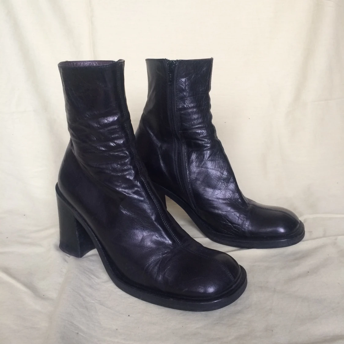 Italienska läder boots 38