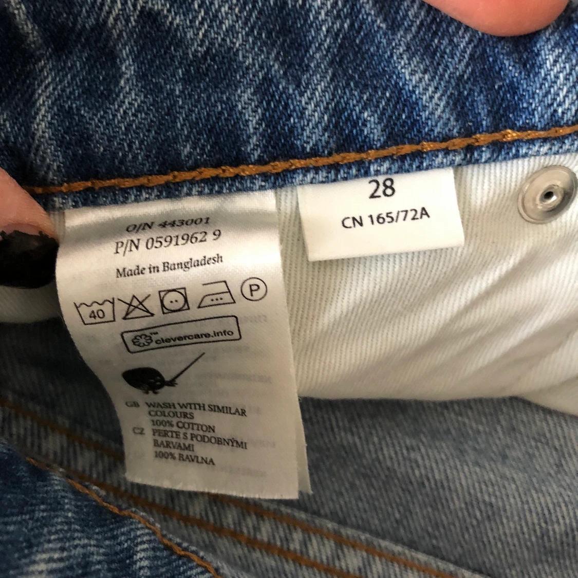 Monki light denim shorts - 91