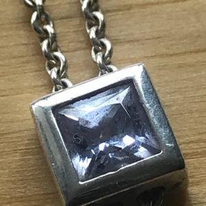 925 s  - Fossil äkta silver o Sten 