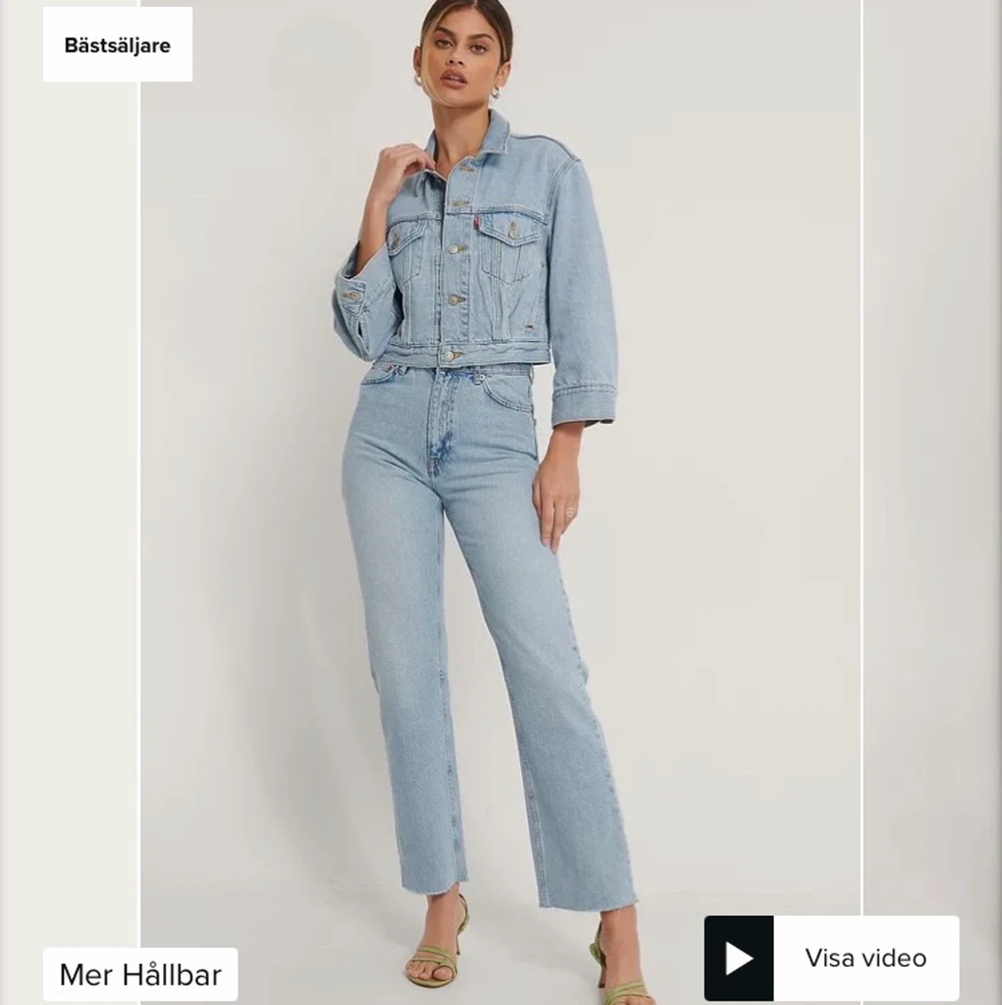 Ekologiska raka jeans NAKD