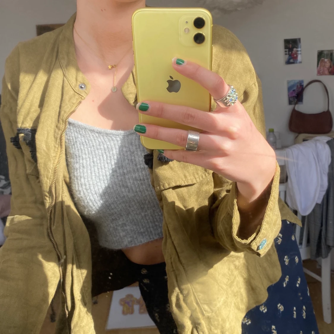 Olivgrön jacka - 91