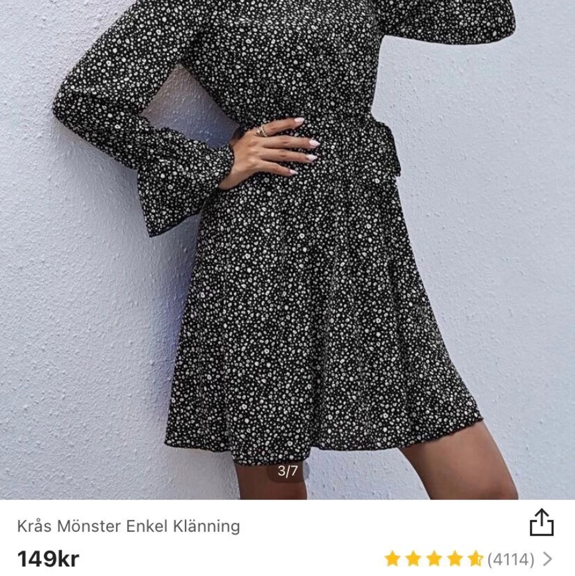 Shein blommig klänning - 90