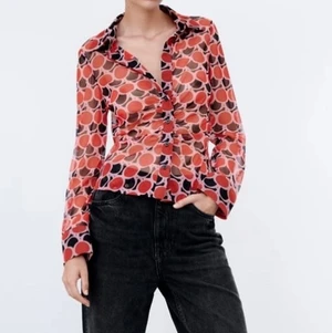 Topp från Zara  - Säljer denna skjorta/topp från Zara i mesh-tyg. Aldrig använd! Storlek S.