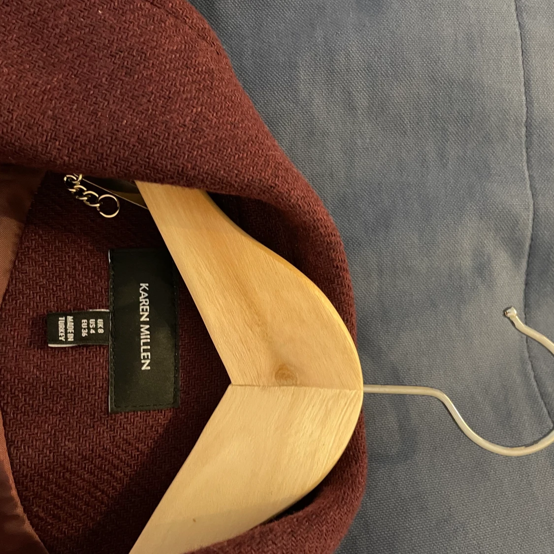 Burgundy Karen Millen kappa i ull (ny)! - 91