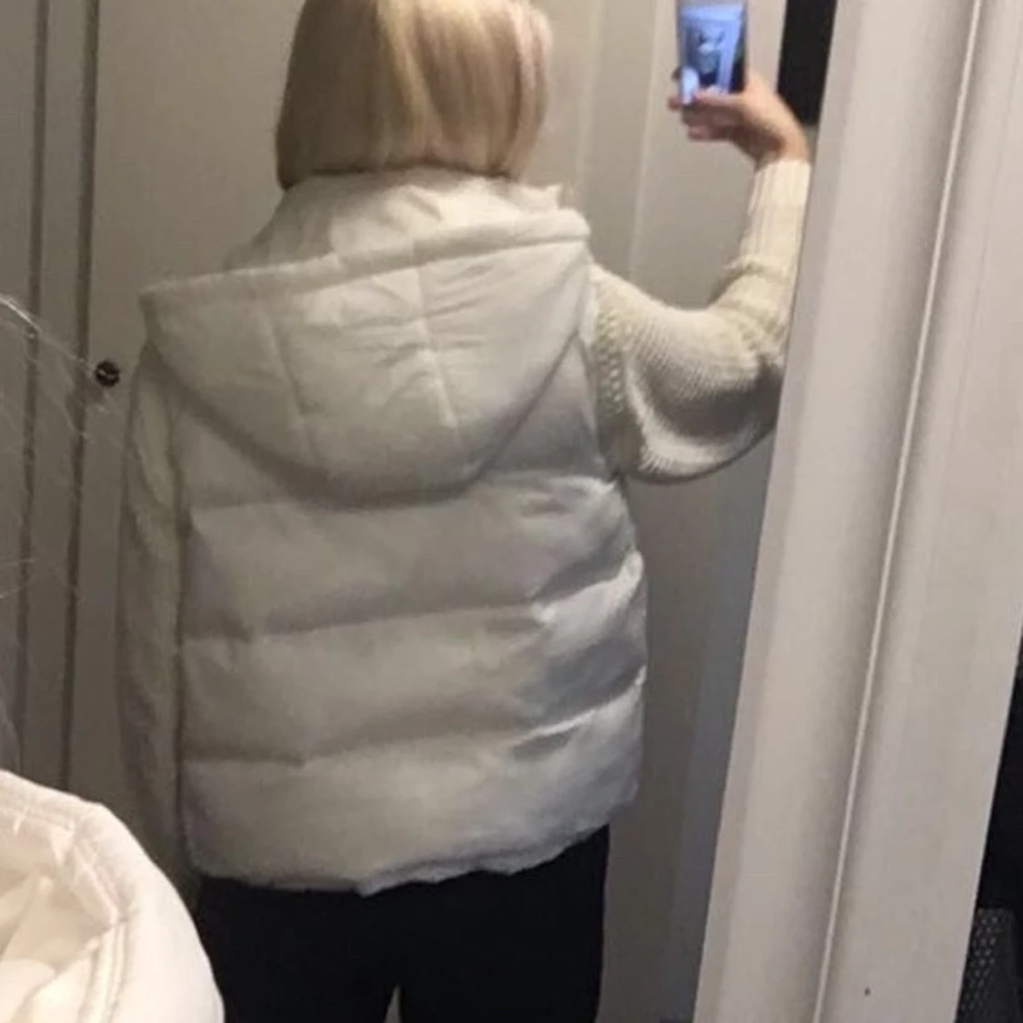 Vit puffer väst - 91