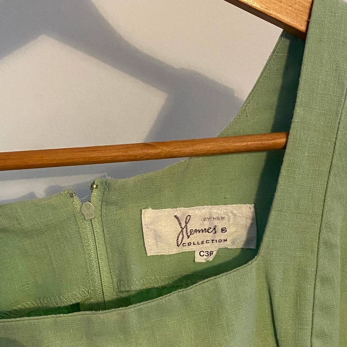 Vintage sommar klänning i linne - 90