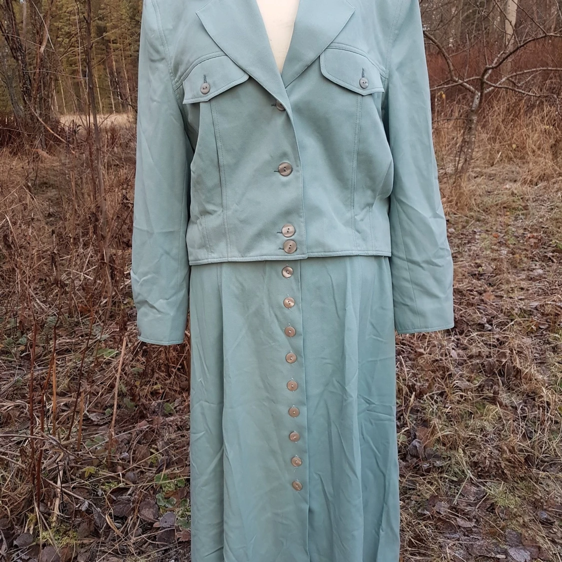 Vintage set kjol och jacka 70 tal 80 tal