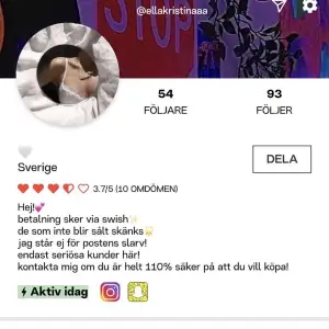 Hej detta är mitt ”extra”/andra konto. Alltså mitt andra konto som ni ser på bilden tror jag är bannad. Jag har kontaktat Plick. Om jag då inte skulle kunna få tillbaka kontot så kommer jag vara tvungen nu att börja om på ruta 1. Ni får jätte gärna följa mig så det blir som på bilden. Så tråkigt att ALLT försvinner om jag är tvungen att ha detta konto nu.. 