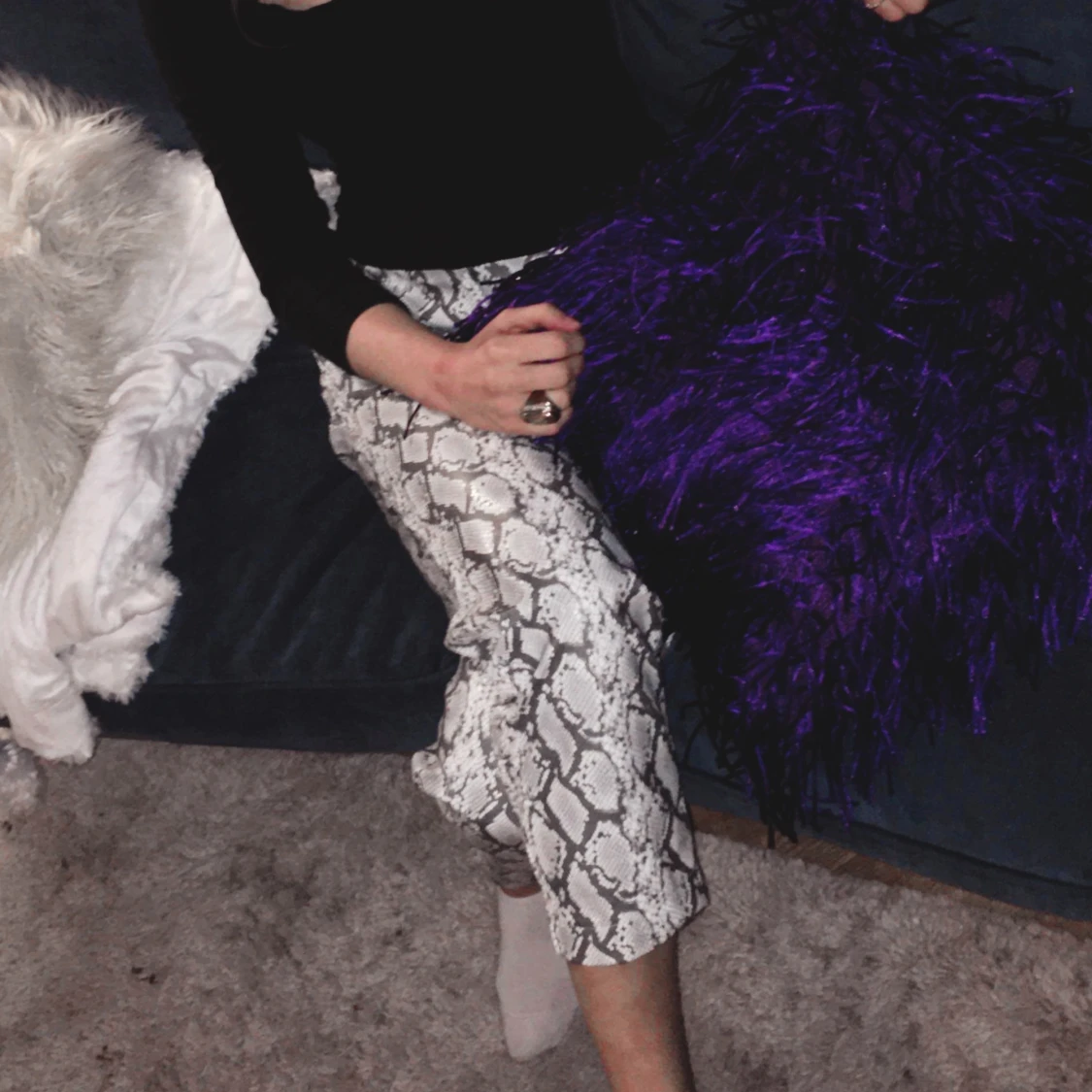 Byxor, läderimitation 🐍