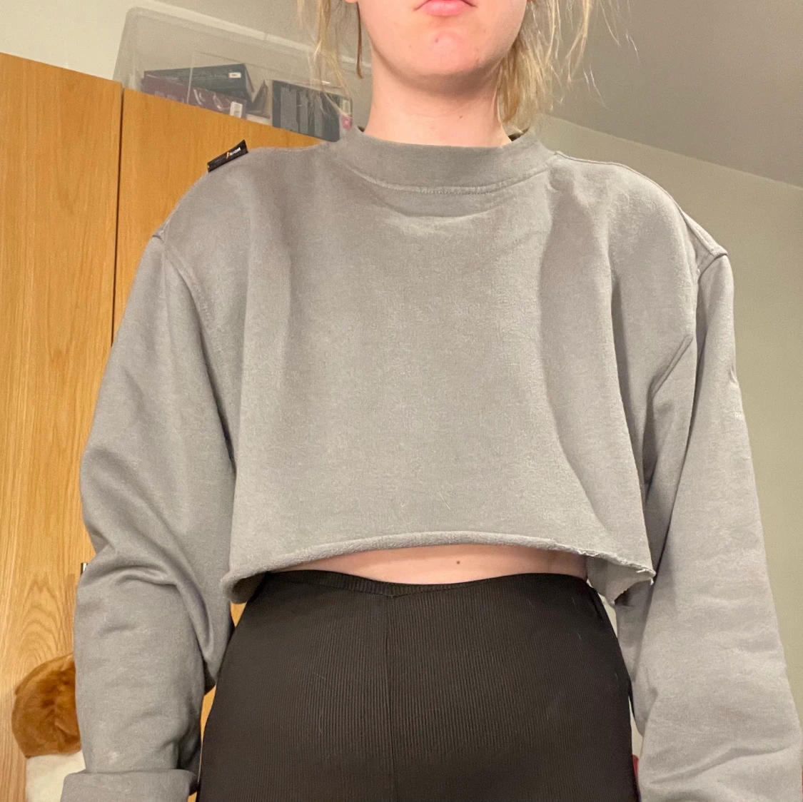 Croppad sweatshirt