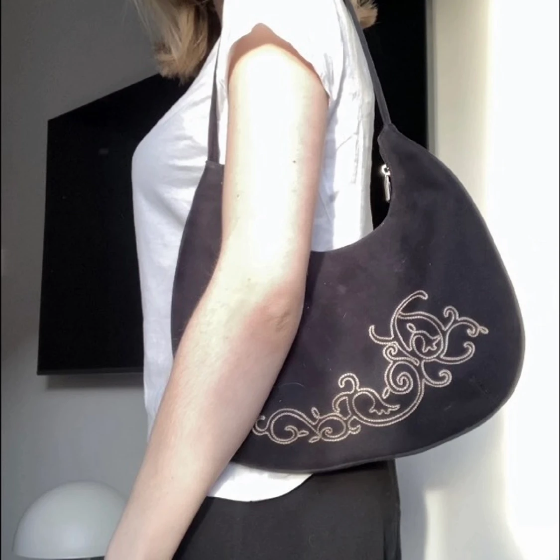 Handväska med blomtryck  - 91