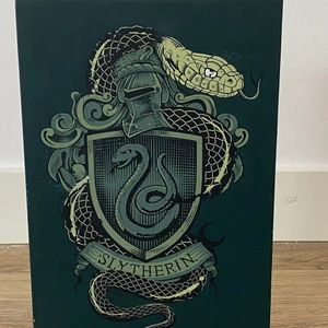 Slytherin lampa  - Helt ny Harry potter slytherin lampa i väldigt bra skick, uttag kommer med. Säljer den efter som att jag inte har plats i mitt rum