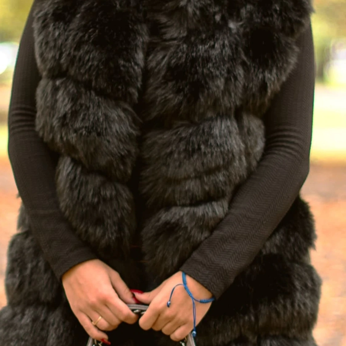 Pälsväst faux fur - 90