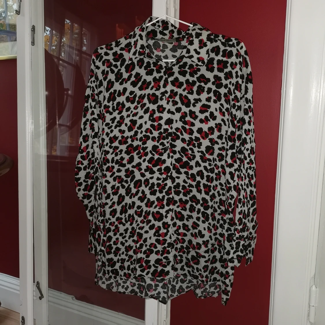 leopard skjorta size m / oversize  - 91