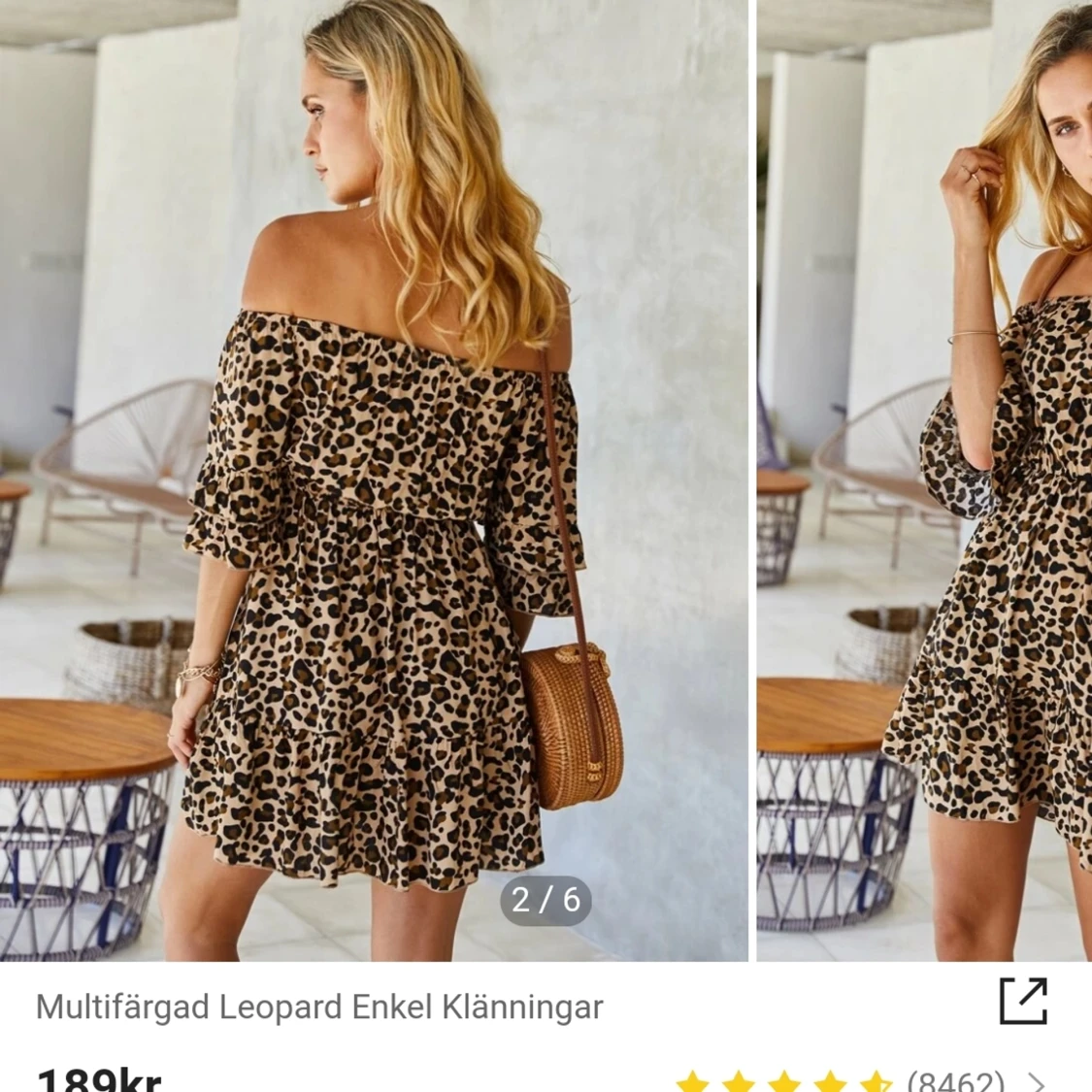 Shein klänning boho leopard s - 90