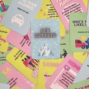 IceBreaker - AboutYou.uf säljer IceBreaker som är ett kortspel som fungerar perfekt till sociala sammanhang som t.ex fest eller en hemmakväll med kompisarna. Kortleken innehäller 54 kort med kategorierna: sanning, konka, who’s most likely to och jag har aldrig. Kortleken kostar 149kr och gär att köpa pà aboutyouuf.com.se Följ oss på instagram Aboutyou.uf
