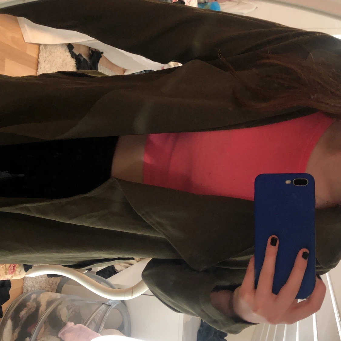 grön kappa från bikbok