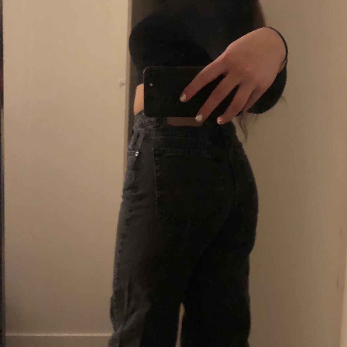 Gråa jeans 💕 - 90