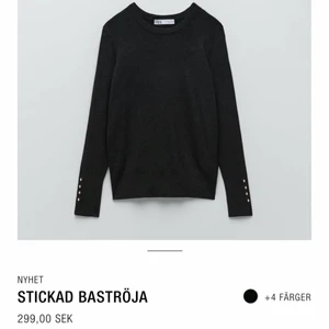 Finstickad tröja - Säljer denna helt oanvända tröja ifrån zara. Super mjuk i materialet men säljer då jag råka beställa fel färg o ej hann lämna tillbaka☺️skriv vid frågor eller intresse✨✨