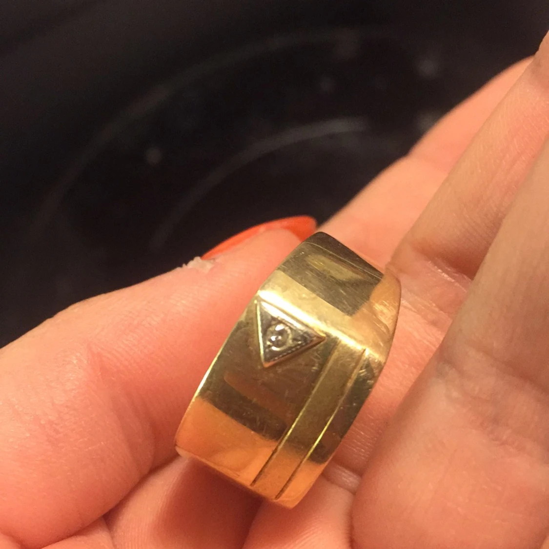 Äkta guld väger gör den - 91