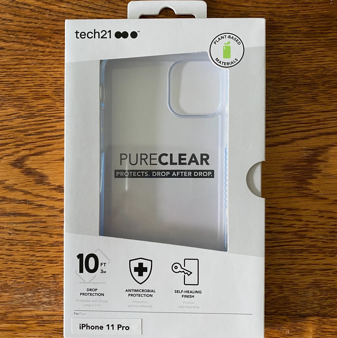 tech21 genomskinlig iPhone 11 Pro skal