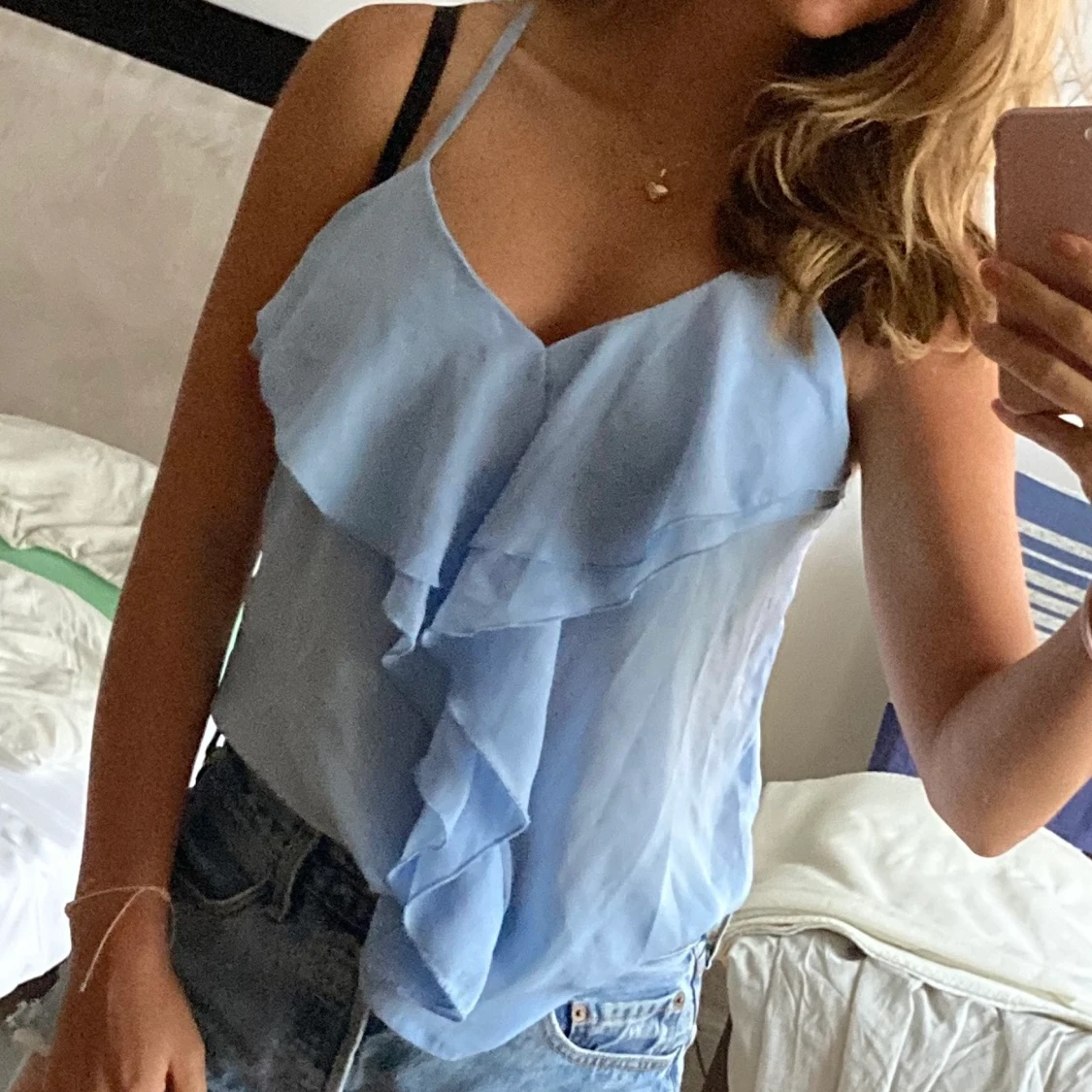 Ljusblå blus small