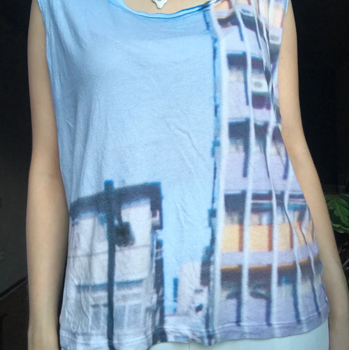 Retro-linne med tryck - 90