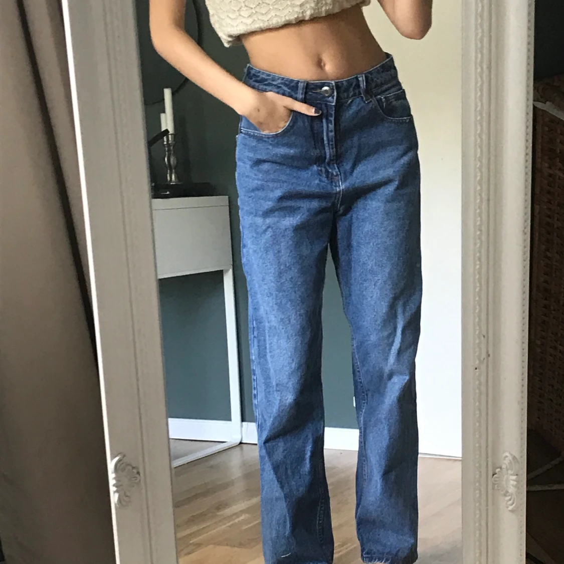  Lågmidjade jeans 