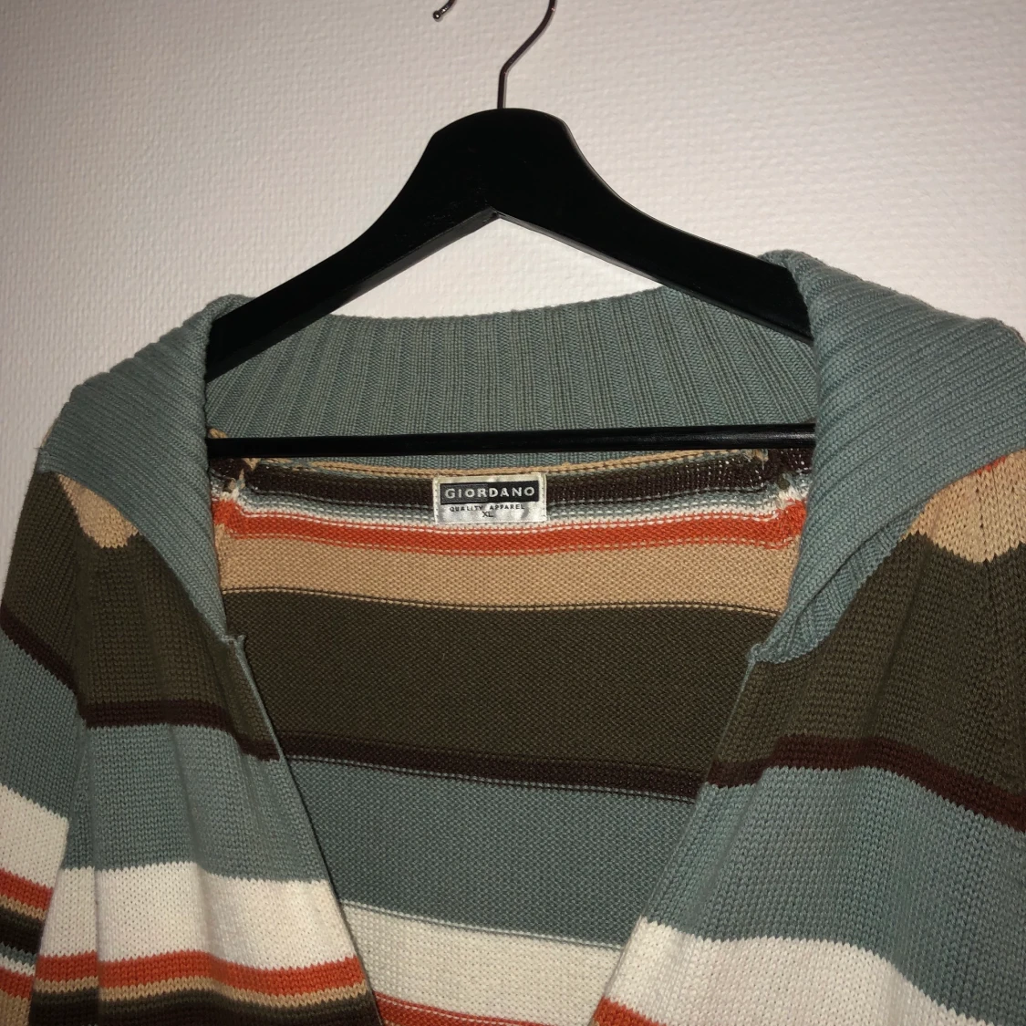 Lång randig cardigan  - 90