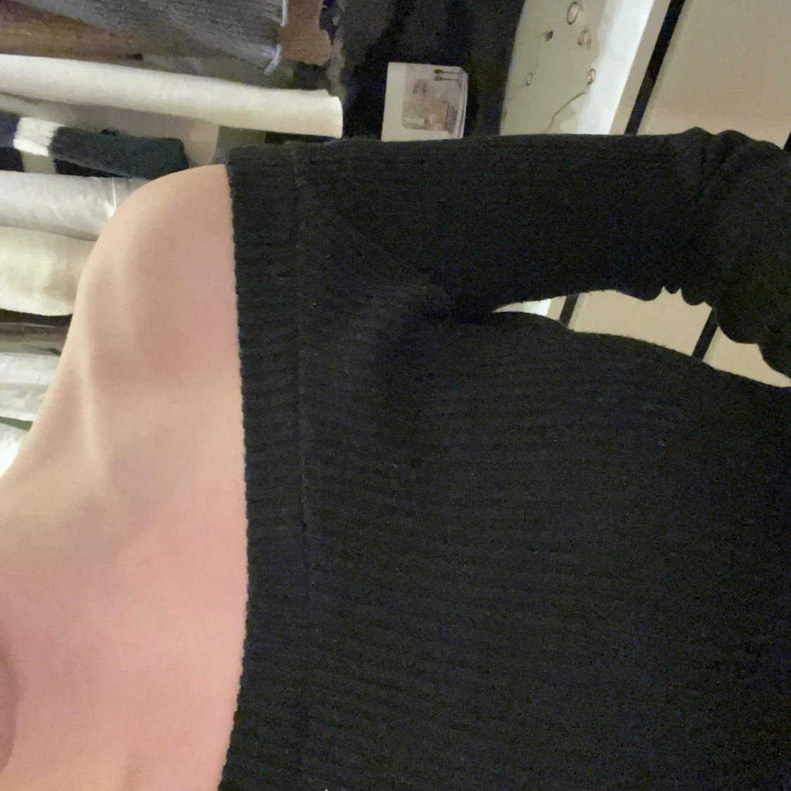 Ribbad stickad tröja - 90