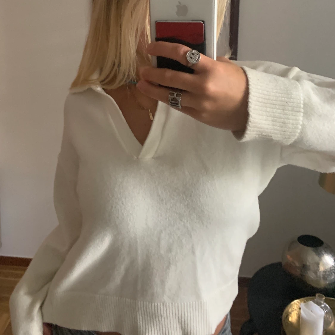 Vit tröja strl S - 90