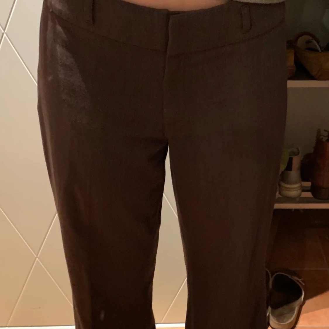 Bruna kostymbyxor  - 90