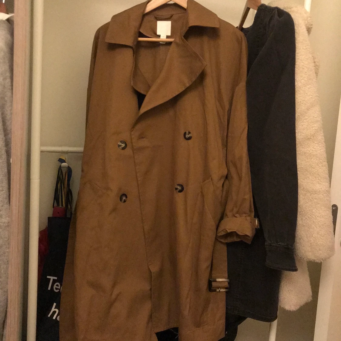 Fin brun kappa från hm