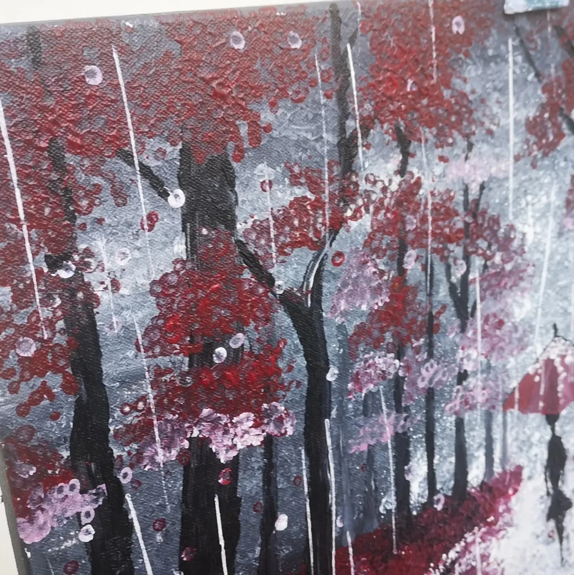 Canvas painting - Walking in the rain - 90