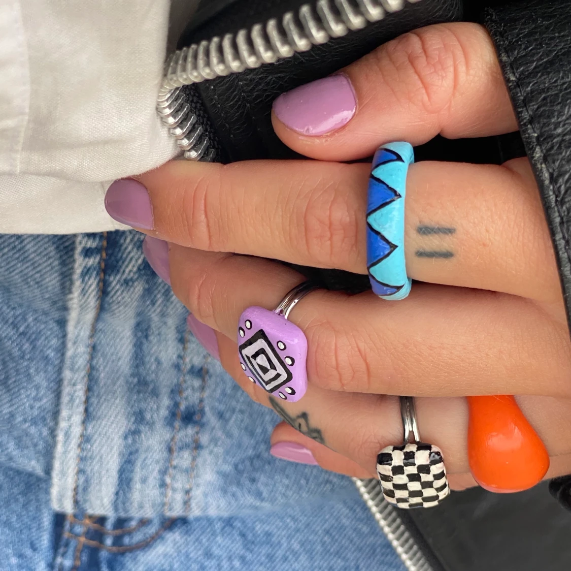 hand painted jewellery