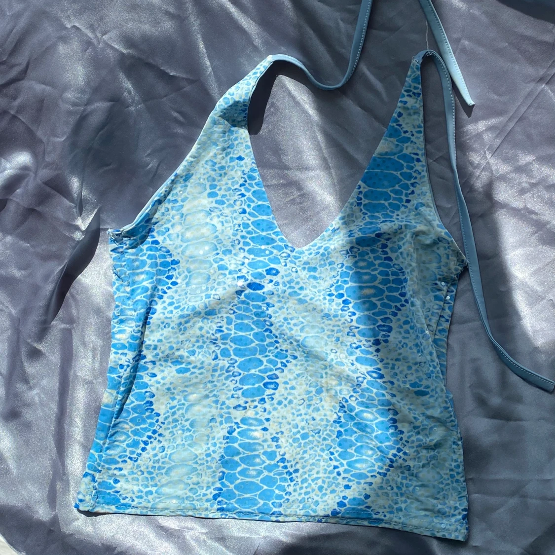 Snake halterneck top - 90