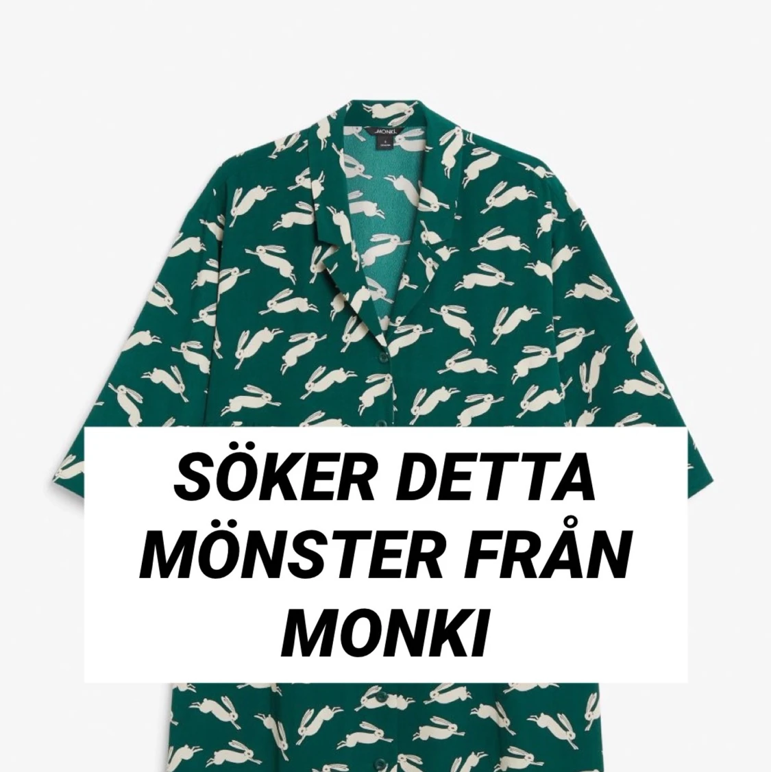 SÖKER! Monki kanin hare topp blus 