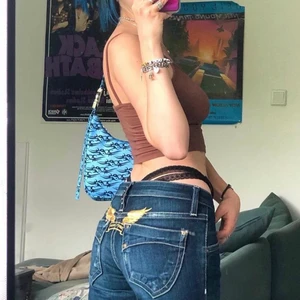 Lågmidjade 90-tals jeans  - Säljer ett par lågmidjade jeans från Robin’s Jean. Det är min mammas gamla från 90-talet men dom är tyvärr lite för små för mig. Storlek 26. Dom ligger på 200 kr men ni får gärna buda i kommentarerna, höj med 10kr. 