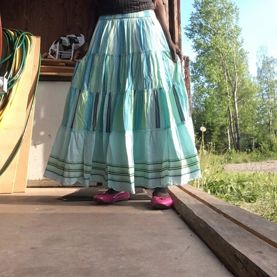 Söt linen summer kjol - 90