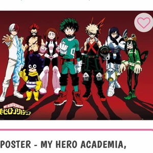 My hero academia poster  - My hero academia poster helt ny oöppnad. Den är 61x91 cm :)