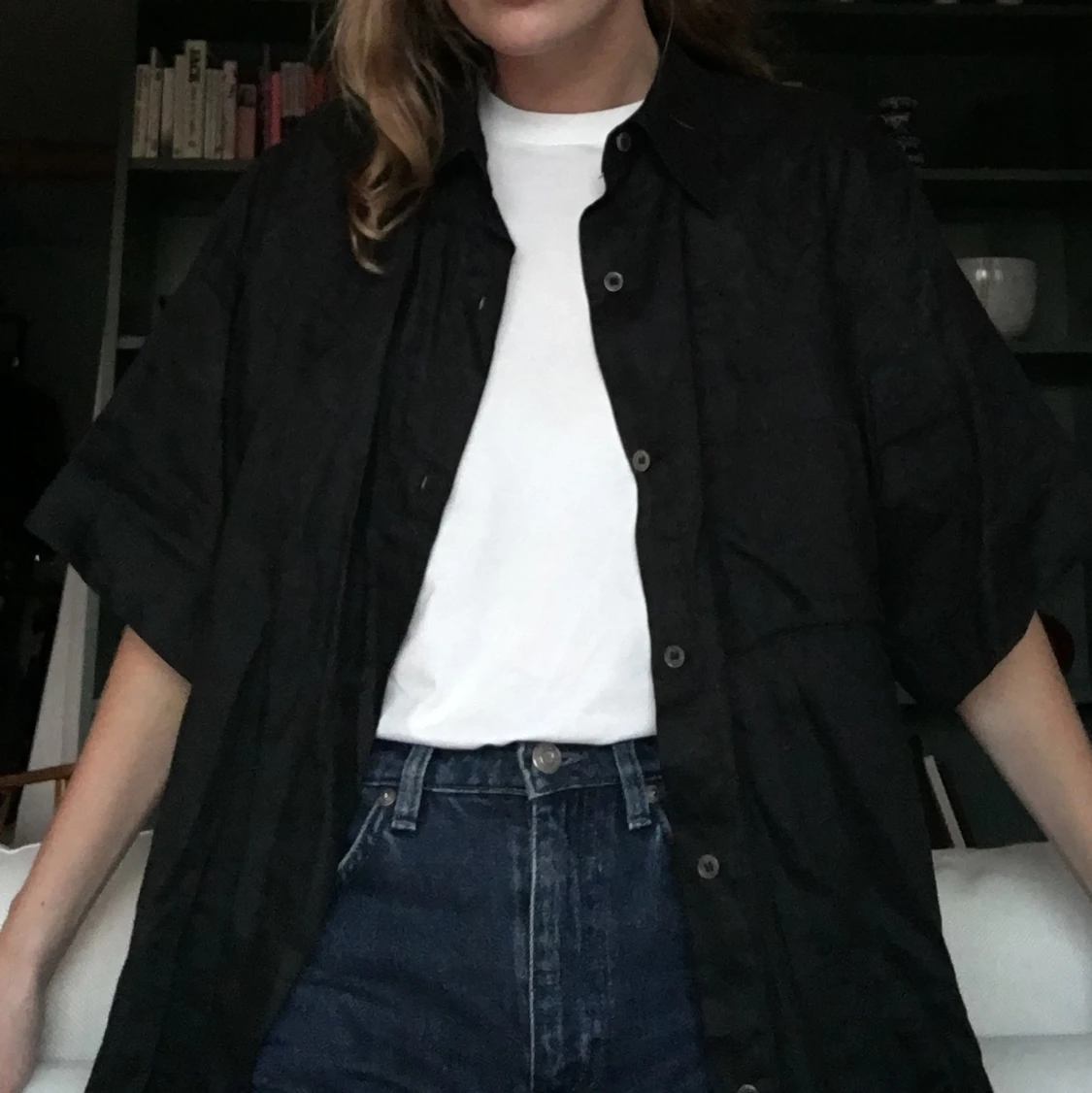 Kortärmad Linneskjorta  - 91