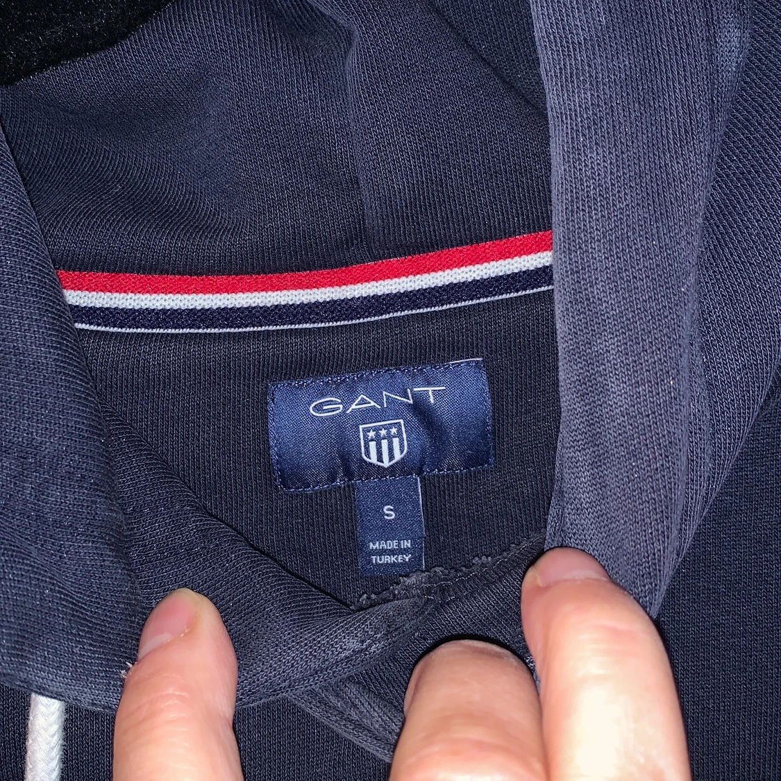 Gant Hoddie blå storlek S - 90