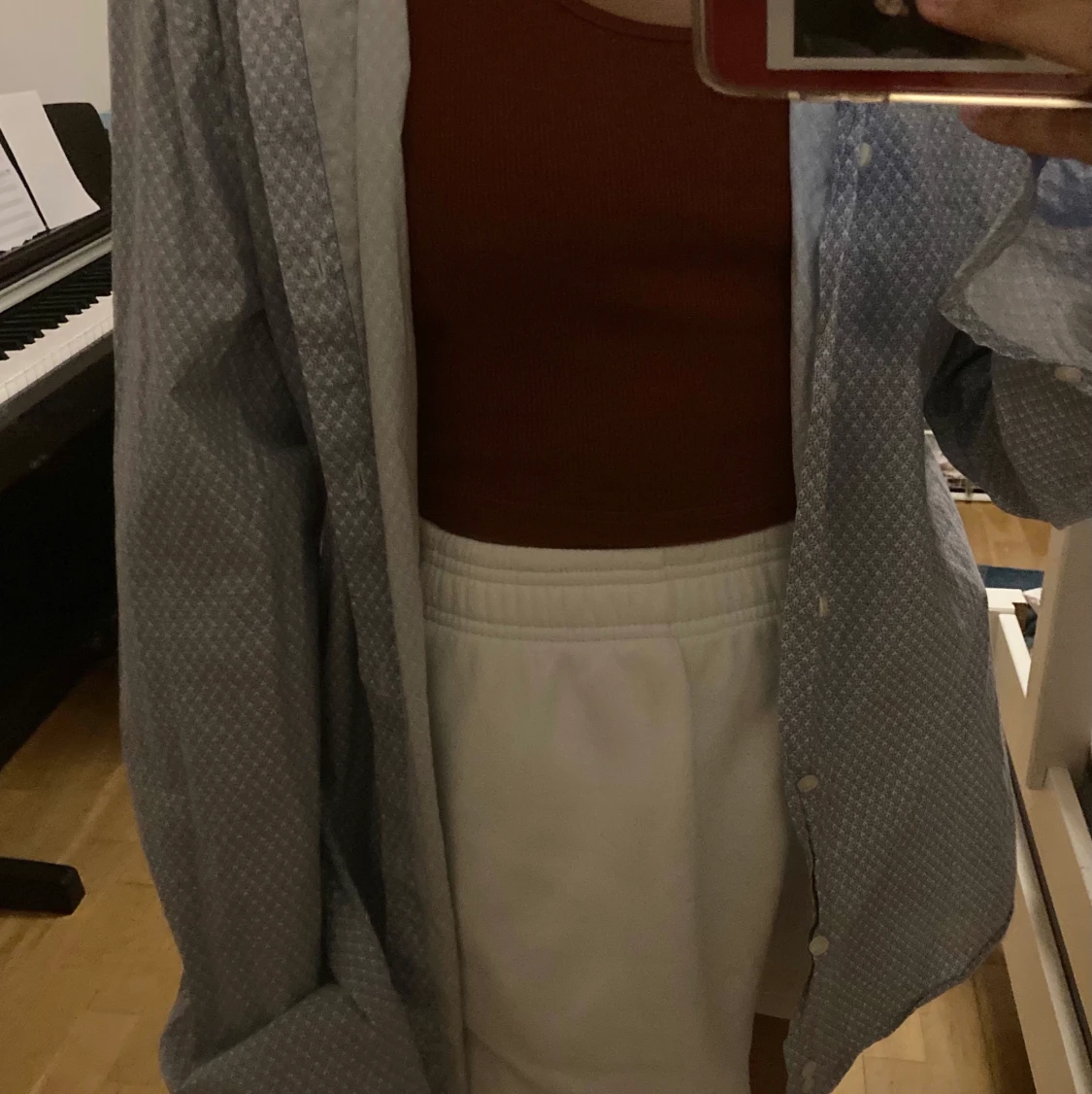 Blå, Vit Skjorta  - 90